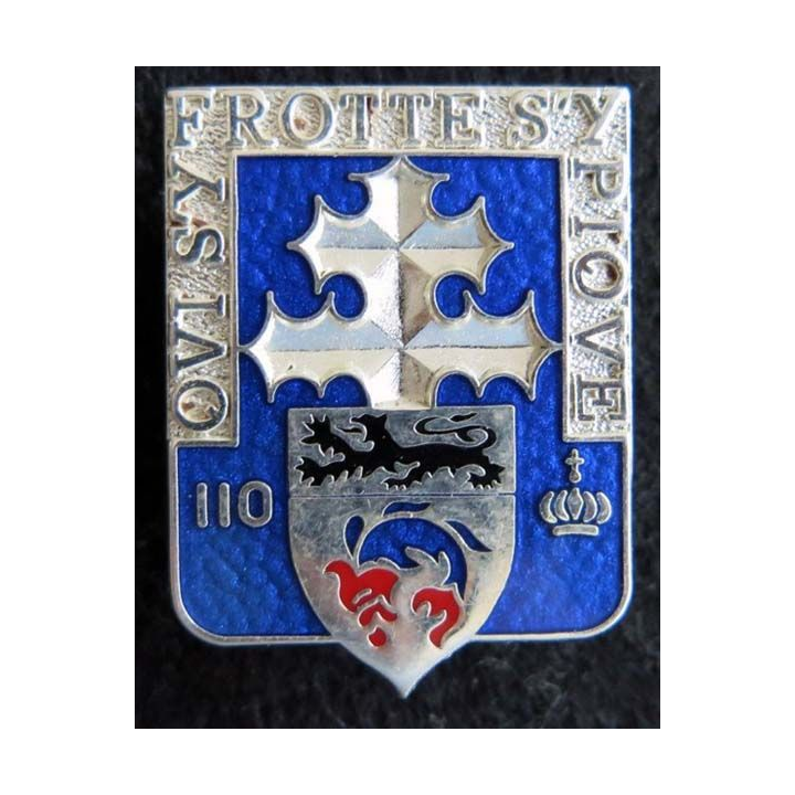 110° Régiment d'infanterie  Boussemart H. 114 translucide argenté