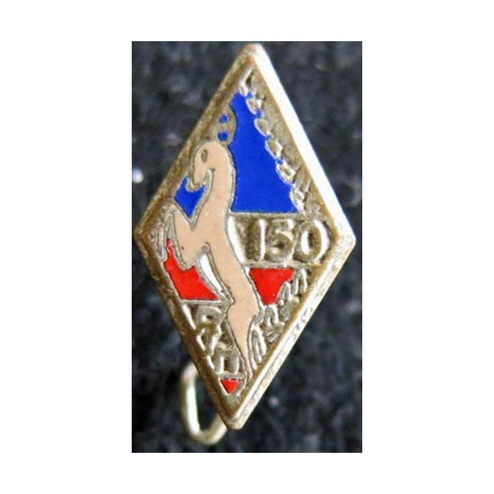 Insigne métallique en réduction du 150° régiment d''infanterie en émail