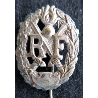 BREVET : Insigne métallique du brevet de chef de section de Gendarmerie, ajouré 27 mm épingle à bascule