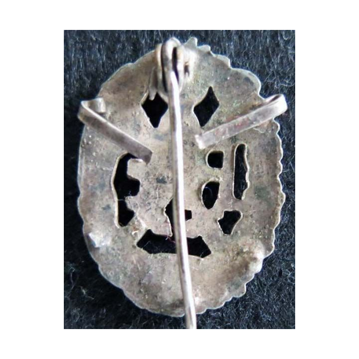BREVET : Insigne métallique du brevet de chef de section de Gendarmerie, ajouré 27 mm épingle à bascule