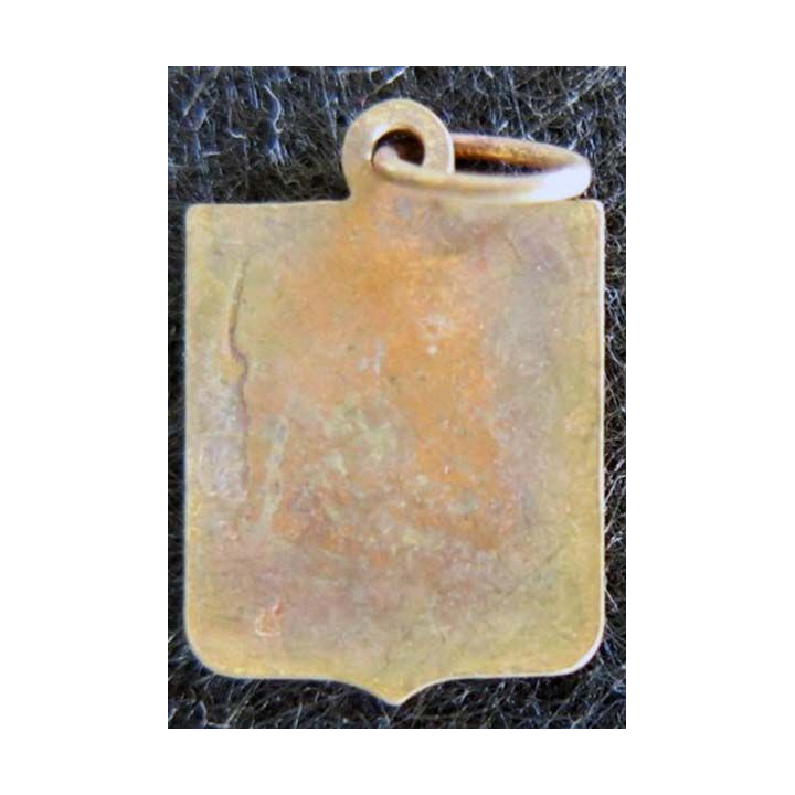 Blason en émail de la ville de Quimper 11 x 16 mm avec anneau de suspension maillon