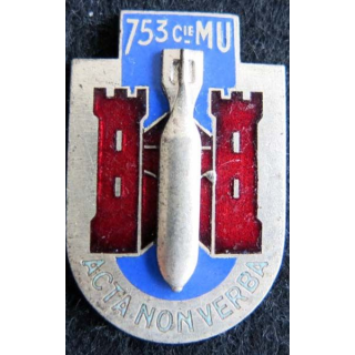 753° compagnie de munitions Drago G. 1056 émail épingle cassée