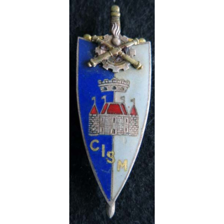 centre d'instruction du service du matériel de fabrication Drago G. 2206 émail dos guilloché