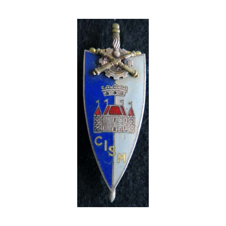 centre d'instruction du service du matériel de fabrication Drago G. 2206 émail dos guilloché