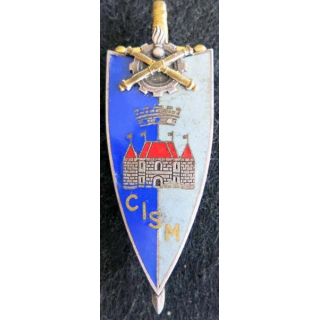 centre d'instruction du service du matériel de fabrication Drago G. 2206 émail dos guilloché