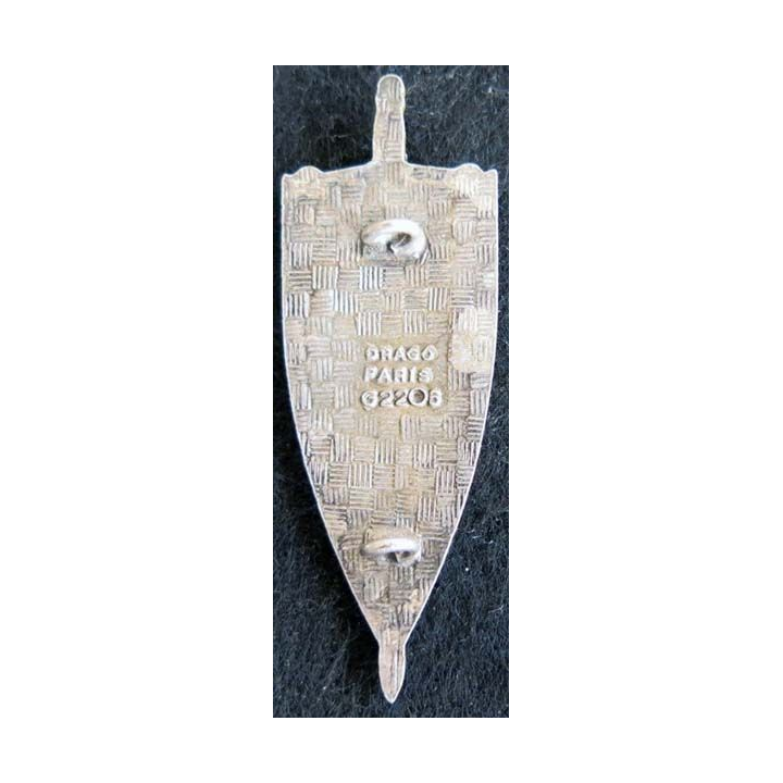 centre d'instruction du service du matériel de fabrication Drago G. 2206 émail dos guilloché