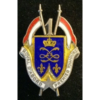 1° régiment de dragons de fabrication DRAGO G. 1608 en émail
