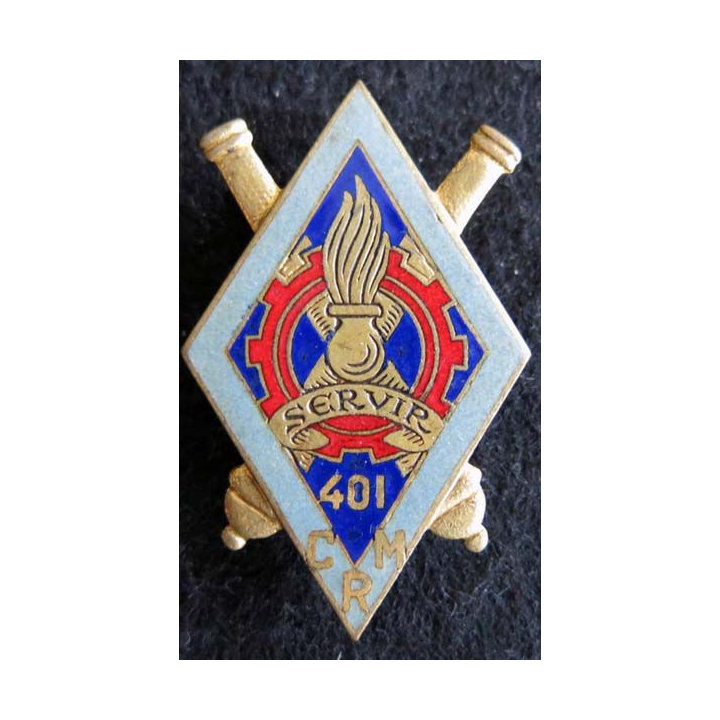 401° compagnie de réparation du Matériel en émail Drago Paris G. 1809