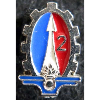insigne métallique en réduction du 2° régiment du matériel Boussemart