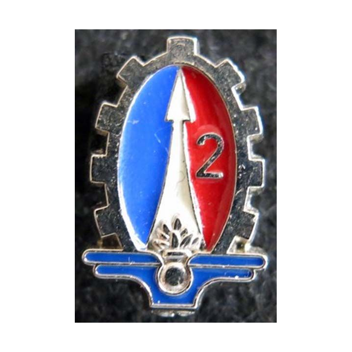 insigne métallique en réduction du 2° régiment du matériel Boussemart