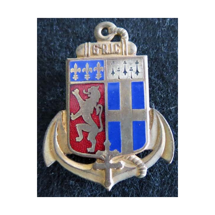 6° régiment d'Infanterie coloniale petit poinçon A.A.Lyon en émail translucide