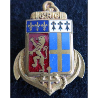  6° régiment d'Infanterie coloniale Courtois Paris émail translucide
