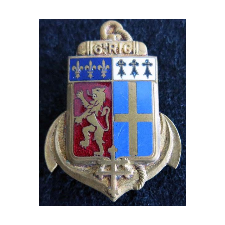  6° régiment d'Infanterie coloniale Courtois Paris émail translucide