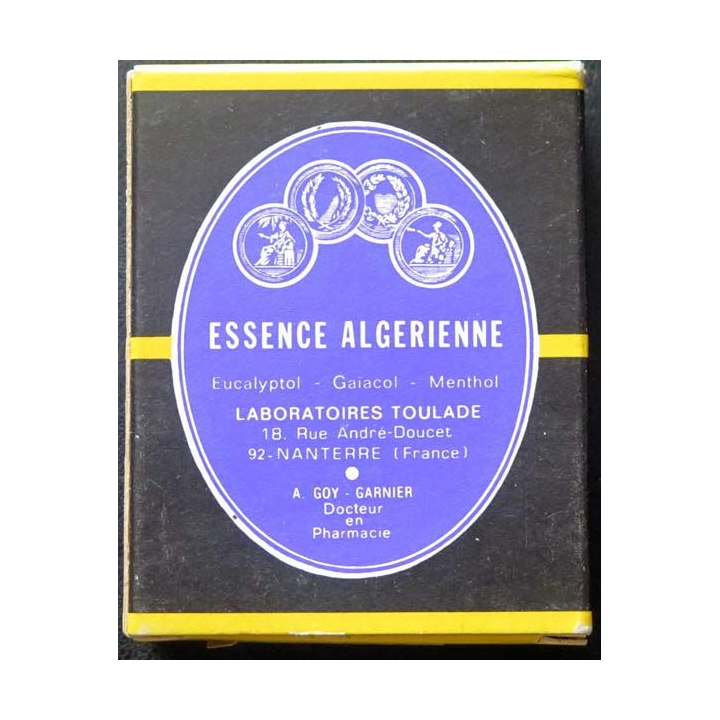 Flacon vide d'essence algérienne dans sa boite d'origine