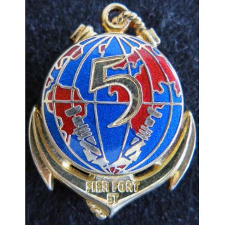 5° régiment Inter armes d'outre mer de fabrication Promodis G. 2249 translucide doré