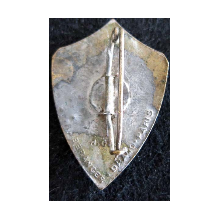 13° TS : insigne métallique du 13° régiment de tirailleurs sénégalais de fabrication Drago Béranger H. 650 émail