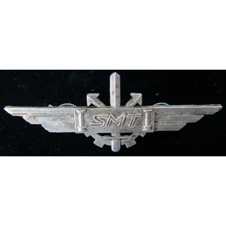 SMT : insigne métallique du brevet du service militaire des transports de fabrication Ballard GS 91 numéroté 000