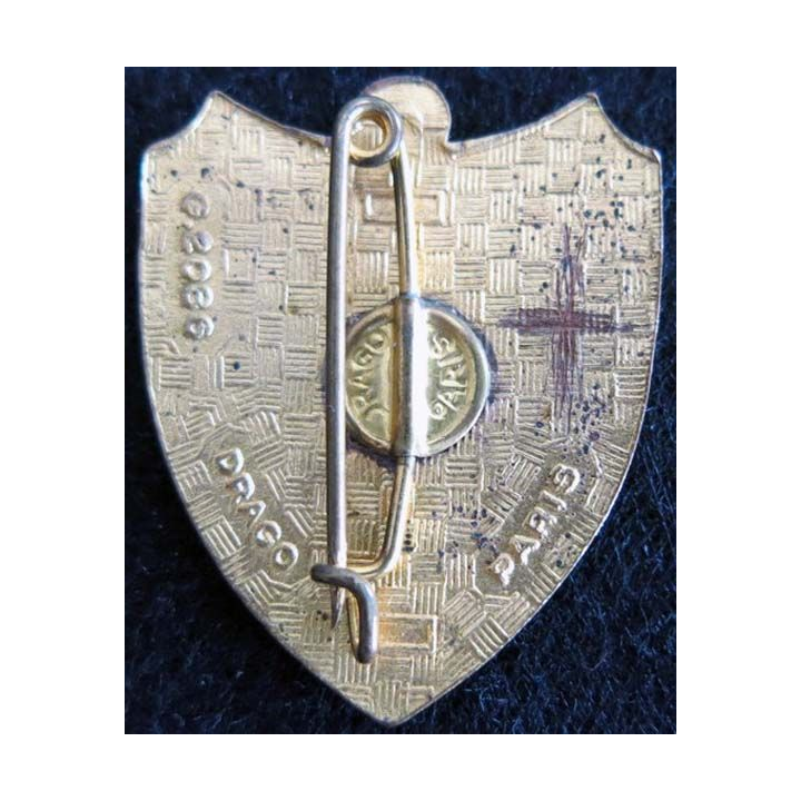 7° RIMA CI : insigne métallique de la compagnie d'instruction du 7° RIMA de fabrication  Drago G. 2086 émail