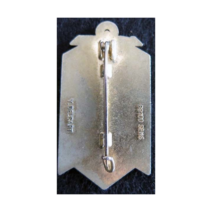 3° RIMA : insigne métallique de la 4° compagnie du 3° régiment d'infanterie de marine en RCA de fabrication Delsart