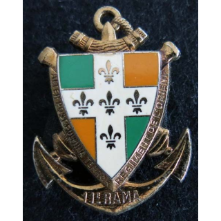 11° RAMA : insigne métallique du 11° régiment d'artillerie de marine de fabrication Delsart Sens G. 820