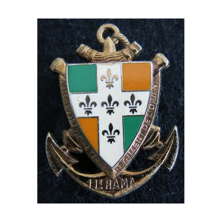 11° RAMA : insigne métallique du 11° régiment d'artillerie de marine de fabrication Delsart Sens G. 820