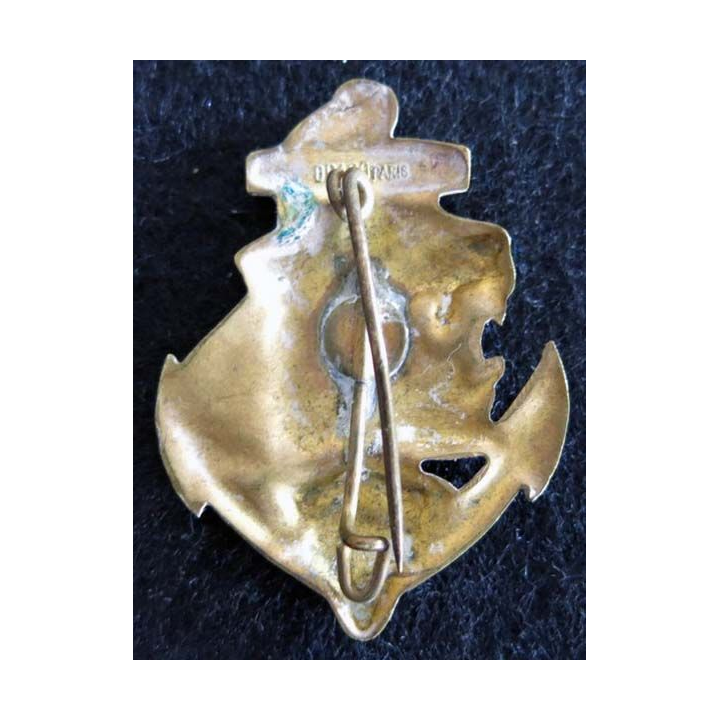 23° RIC : insigne métallique du 23° régiment d'infanterie coloniale  de fabrication Drago Paris Peint