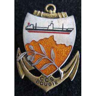 CCS BOUGIE: insigne de la compagnie de commandement secteur de Bougie de fabrication Drago Paris G. 1715