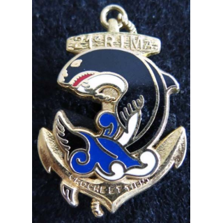 21° RIMA : insigne métallique du 21° régiment d'infanterie de marine fabrication Guymo