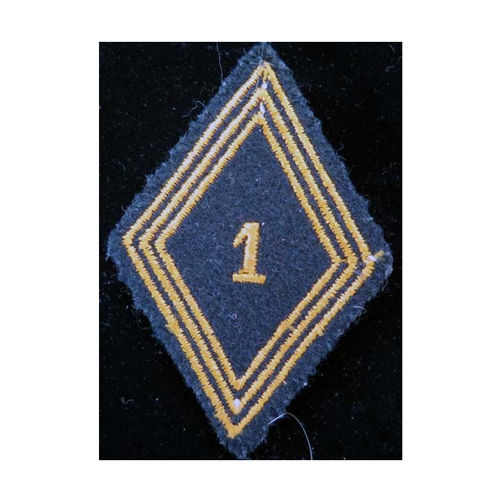 LOSANGE DE BRAS MODÈLE 45 : losange de bras du 1° régiment de chasseurs parachutistes cadre