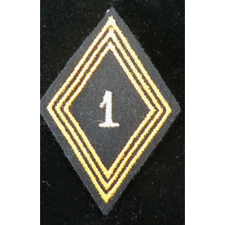 LOSANGE DE BRAS MODÈLE 45 : losange de bras du 1° régiment de chasseurs parachutistes cadre