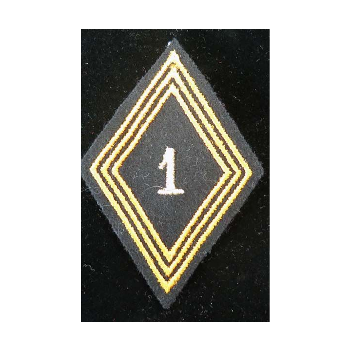 LOSANGE DE BRAS MODÈLE 45 : losange de bras du 1° régiment de chasseurs parachutistes cadre