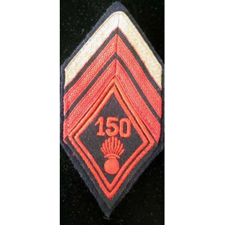 LOSANGE DE BRAS MODÈLE 45 : losange de bras de caporal chef appelé du 150° RI régiment d'infanterie