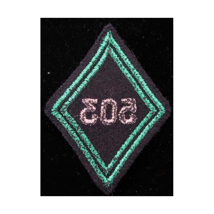 LOSANGE DE BRAS MODÈLE 45 : losange de bras du 503° RCC régiment de chasseurs de chars cadre
