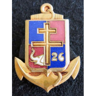 9° DIC : insigne service social de la 9° division d'infanterie coloniale fabrication Courtois déposé