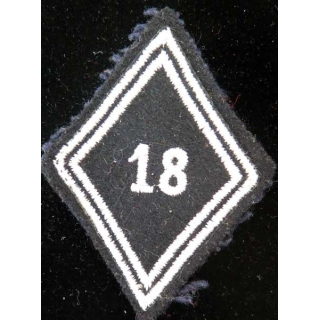 LOSANGE DE BRAS MODÈLE 45 : losange de bras du 18° RCH régiment de chasseurs troupe