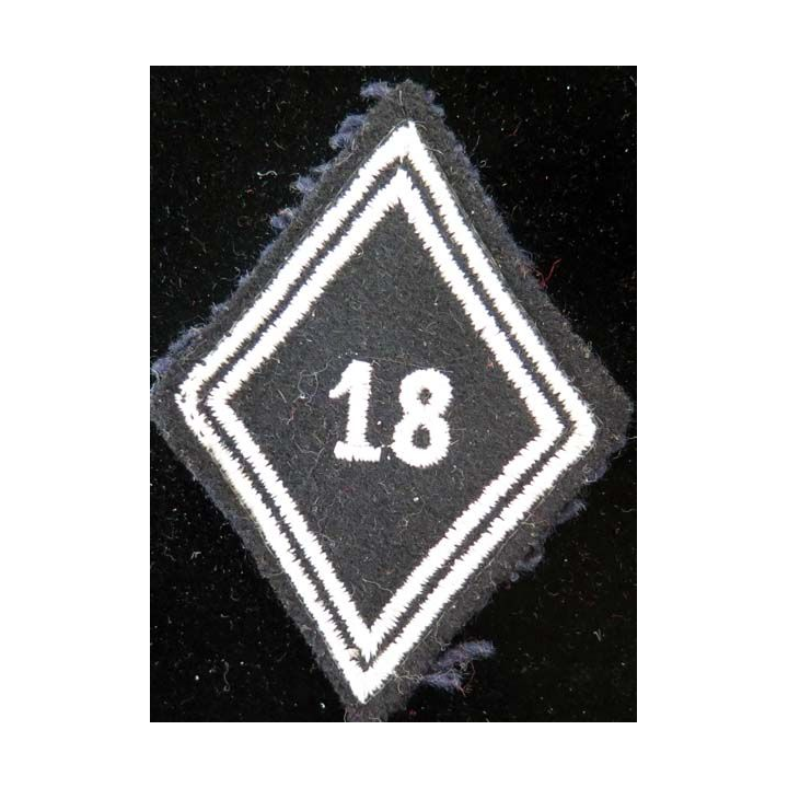 LOSANGE DE BRAS MODÈLE 45 : losange de bras du 18° RCH régiment de chasseurs troupe