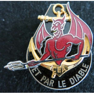 21° RIMA : insigne métallique de la compagnie d'éclairage et d'appui du 21° régiment d'infanterie de marine Boussemart