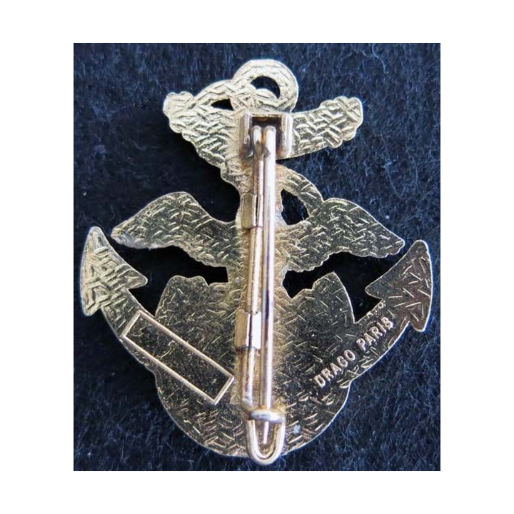 3° RIMA : Insigne métallique de la 11° compagnie du 3° Régiment d'Infanterie de Marine de fabrication Drago