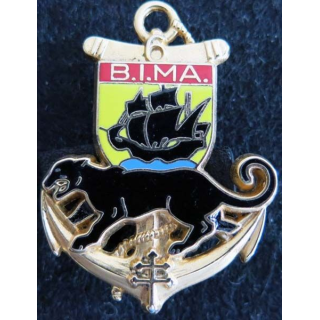 6° BIMA : insigne métallique du 6° bataillon d'infanterie de marine Bessin & Salson G. 3214