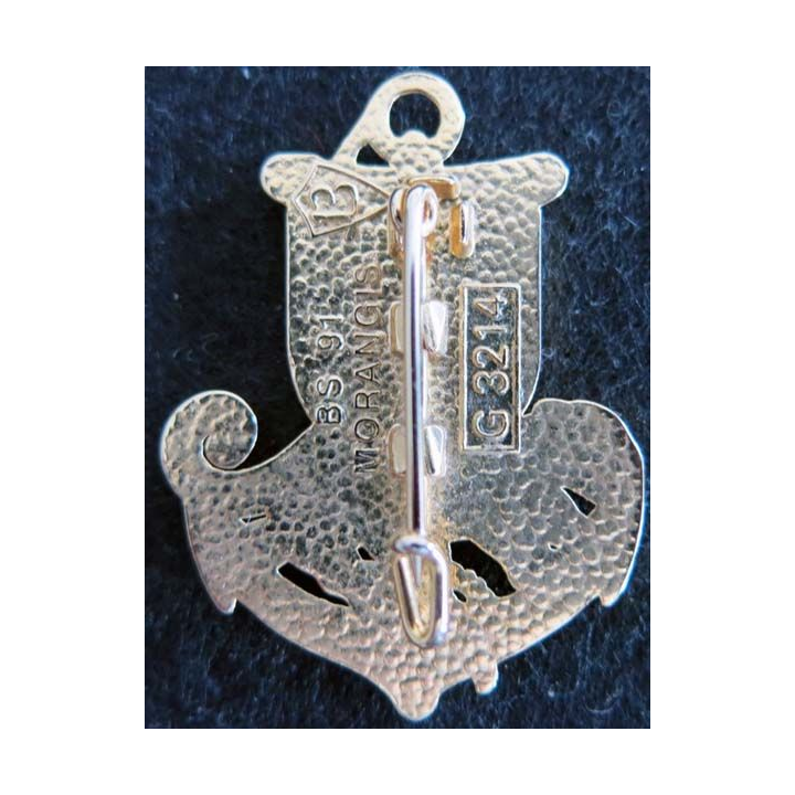 6° BIMA : insigne métallique du 6° bataillon d'infanterie de marine Bessin & Salson G. 3214