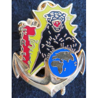 21° RIMA : insigne métallique de la 3° compagnie du 21° régiment d'infanterie de marine Balme Saumur