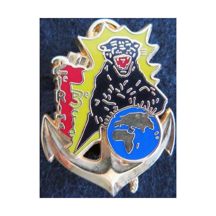 21° RIMA : insigne métallique de la 3° compagnie du 21° régiment d'infanterie de marine Balme Saumur