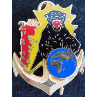 21° RIMA : insigne métallique de la 3° compagnie du 21° régiment d'infanterie de marine Boussmart