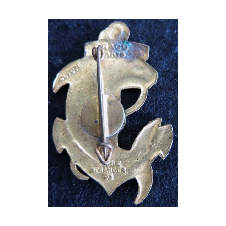 21° RIC : insigne métallique du 21° régiment d'infanterie coloniale de fabrication Drago Béranger déposé émail
