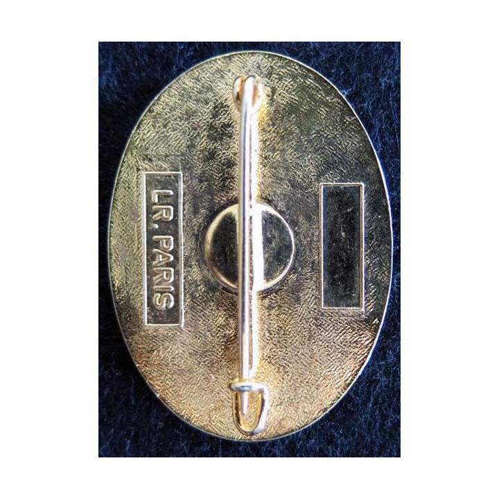 5° RIAOM : insigne métallique du 4° escadron blindé du 5° régiment Inter armes d'outre mer fabrication LR Paris