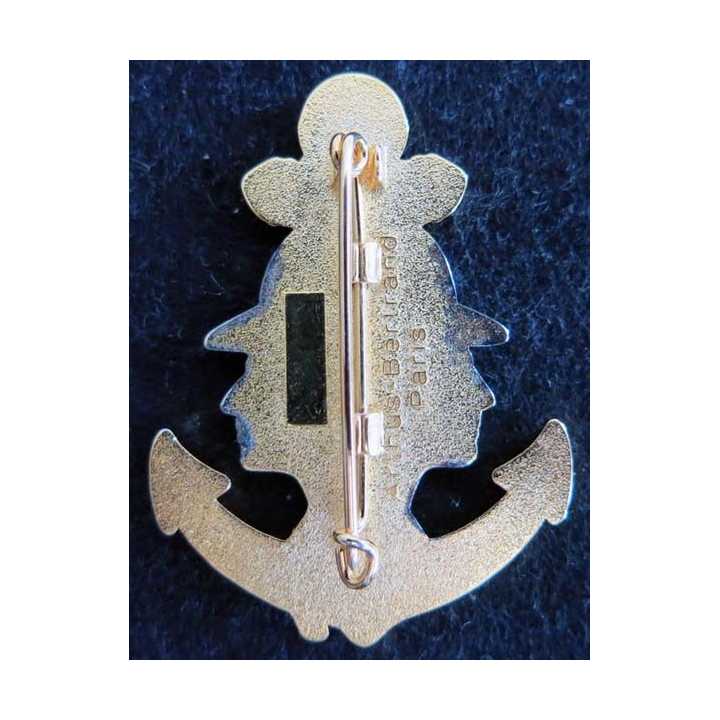 1° RIMA : insigne du 5° escadron du 1° régiment d'infanterie de marine de fabrication Arthus Bertrand