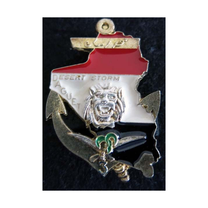 3° RIMA : insigne 1° compagnie du 3° régiment d'infanterie de marine Daguet  FIA