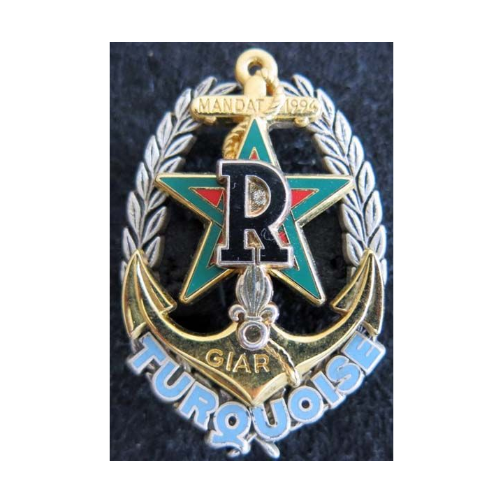 RICM 1° REC :  insigne régiment d'infanterie et chars de marine et 1° REC opération Turquoise Drago