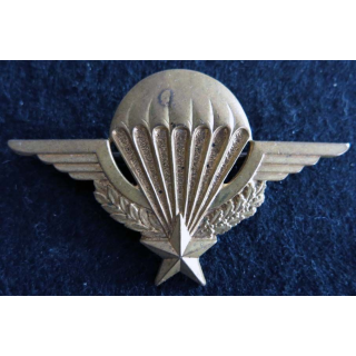 BREVET PARA :  insigne métallique de brevet parachutiste de fabrication Drago Romainville déposé