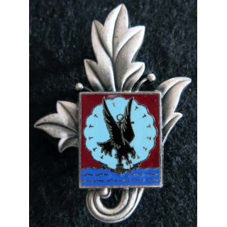 11° DP SRI : insigne métallique de la section ravitaillement de l’Intendance 11° division parachutiste Delsart G. 2395